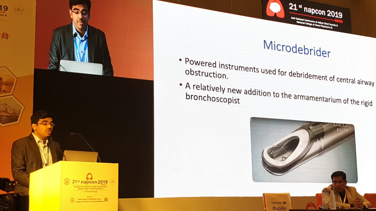 Talk on microdebriders at NAPCON 2019, Kochi